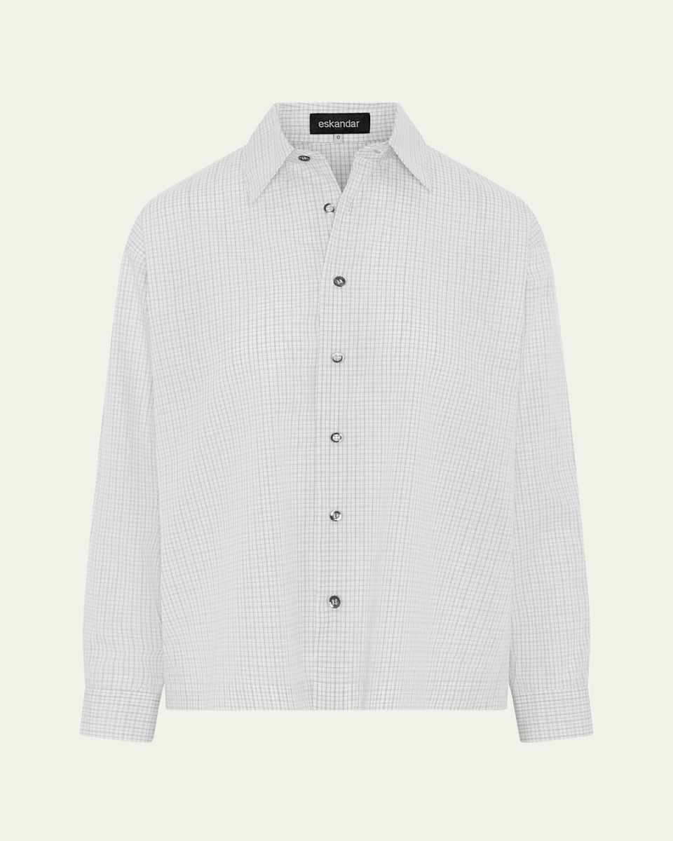Slim Shirt With Collar (Regular Length)